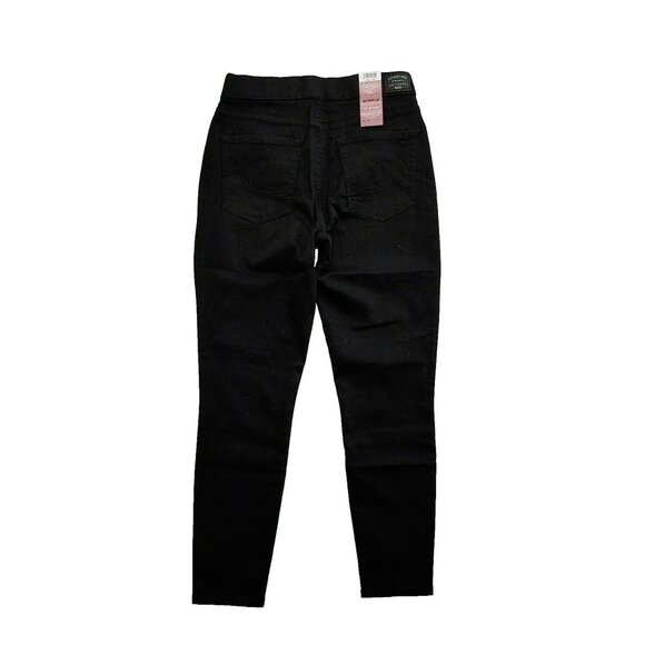 NEW Levi Signature Maternity 28X28 Pull On Skinny Black Jeans Size Stretch - Picture 4 of 4